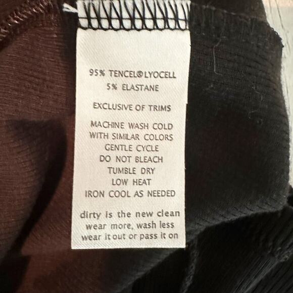 Toad & Co Daisy Ribbed Sleeveless Super Soft Knit Dress Size Large Black - Picture 7 of 9